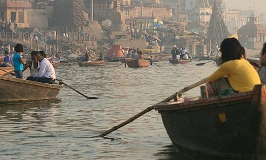 Excellent day out on the boat in Varanasi, India
