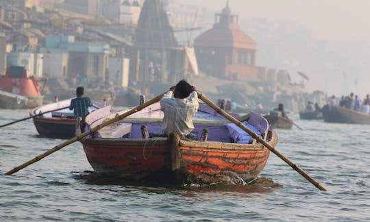 Excellent day out on the boat in Varanasi, India