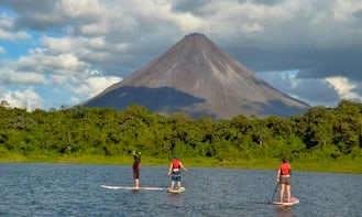 Stand Up Paddleboarding on Lake Arenal
