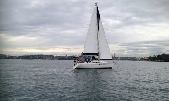 Sailing Sydney Harbour on Luxury Sailboat