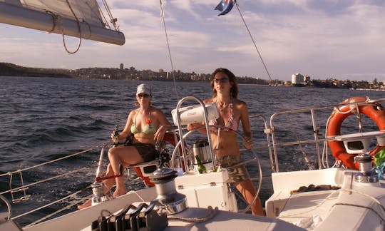 Sailing Sydney Harbour on Luxury Sailboat