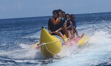 Unforgettable Banana Boat Rides in Kuta Selatan Beach, Indonesia