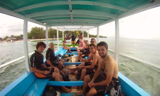 See the beautiful Dive Sites in Jawa Timur aboard a Traditional Boat for 25 Person
