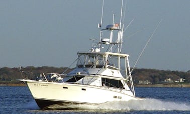 Alquiler de barcos para pescadores deportivos de 36 pies en Point Judith, Rhode Island