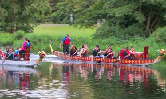 Dragon Boat Racing in River Leam