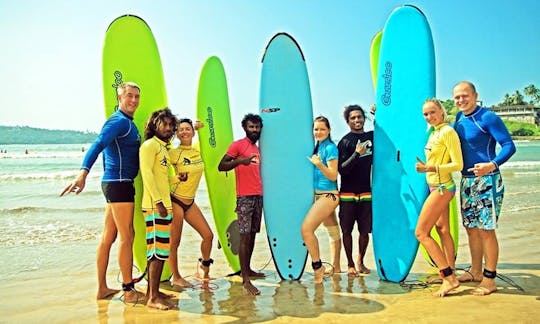 Surfing in Unawatuna