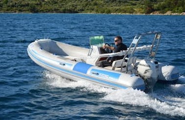 17' Maestral 480 RIB Rental in Tisno, Ital for up to 5 person
