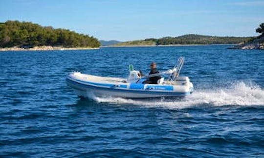 17' Maestral 480 RIB Rental in Tisno, Ital for up to 5 person