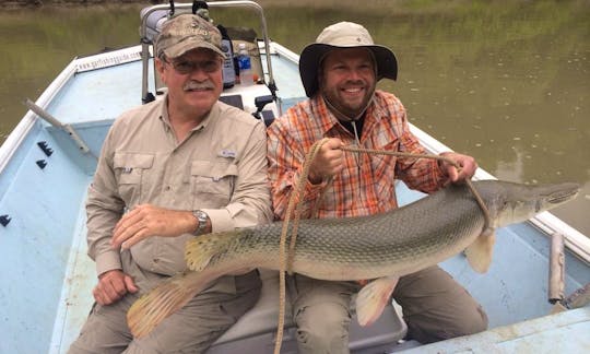 Guided Alligator Gar Fishing Trip In Elkhart