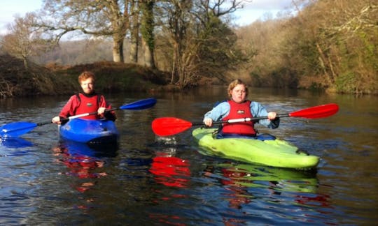 Passeios de caiaque fluvial e marítimo em Dartington Hall