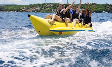 Un sport nautique amusant : une balade en bateau à la banane, 1 tour