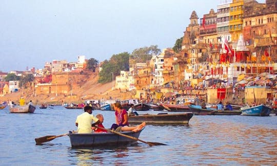 Bateau à rames à Varanasi