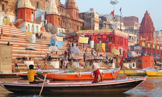 Bateau à rames à Varanasi