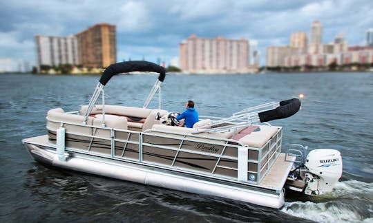 Rent a 24 Bentley Pontoon Boat in Sunny Isles Beach, FL on Boatsetter