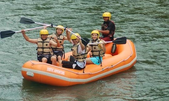Fun White Water Rafting in Kota Kinabalu, Malaysia