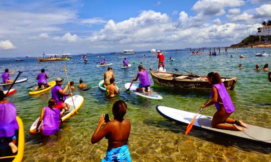 Paddleboard Class in Praia de Jaguaribe, Salvador