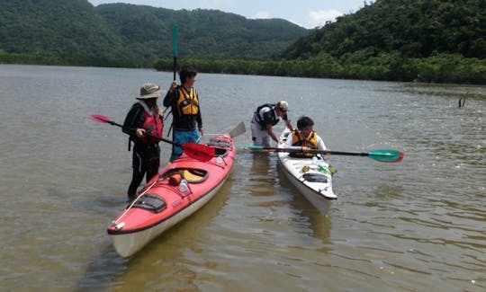 Enjoy Sea Kayaking Tour in West end of Iriomote Island in Japan