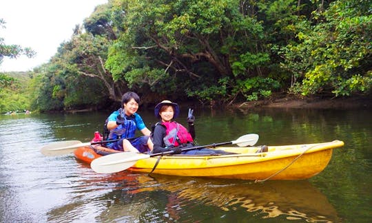 Sea Kayaking for 2 Person on the Iriomote Island in Japan