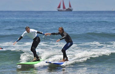 Surf Lesson In Porís de Abona