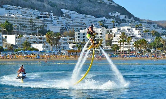 Flyboard in Arona, Spain