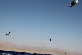 KiteSurfing in Eilat, Israel