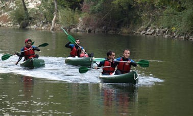 Canoe Descending Guided Trips in Ribadesella