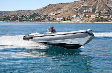 24' RIB Rental for Up to 15 People in Crotone, Italy