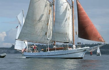 Captained Charter On 63ft Sailing Schooner from Seattle Washington