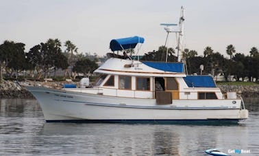 Charter 40' Trawler Hershine BellBuoy em San Diego, Califórnia