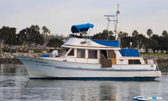 Charter 40' Trawler Hershine BellBuoy in San Diego, California