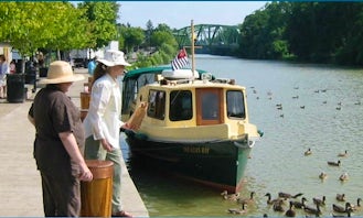 24' Nimble Nomad Self Hire Boat, Erie Canal,  Finger Lakes. Week long bareboat charters Monday-Sunday or multiple weeks