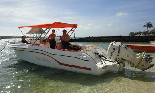 Passenger boat in Mahébourg