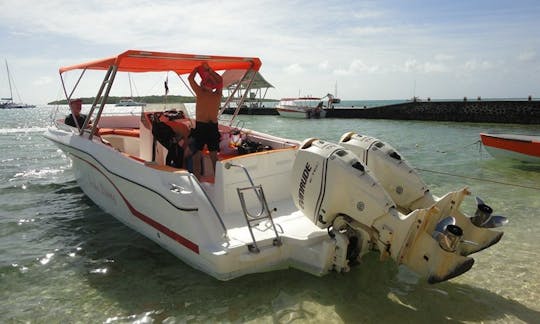 Passenger boat in Mahébourg