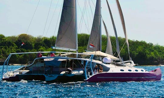 Leisurely Aneecha Sailing Catamaran available for a group charter in Bali