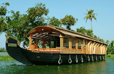 Overnight Charter in Four Bedroom Houseboat in Alappuzha