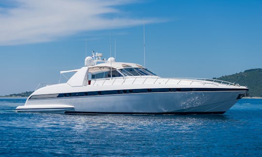 Mangusta 80 Yacht Rental in Ibiza, Spain