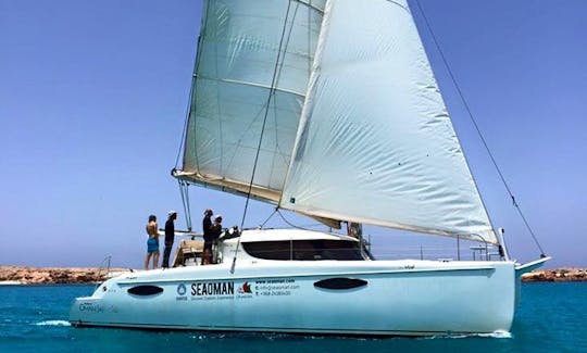 Catamarán a vela