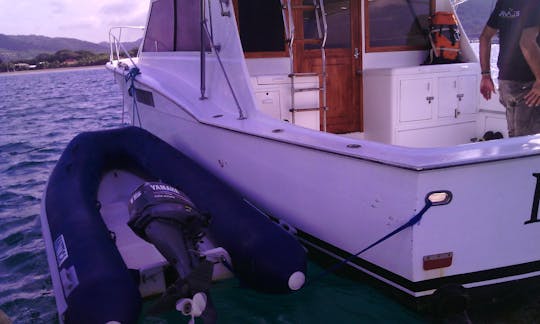 36 ft Sport Fisherman Charter for 15 People in Rivas, Nicaragua