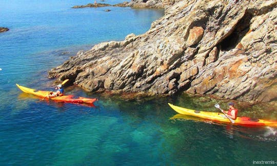 Piragüismo de mar en los Pirineos Orientales Argeles sur Mer