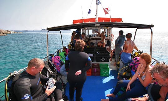 Boat Dive Trips With or Without Guide In Zakinthos, Greece