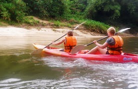 Kayak in Rainforest River Sunai Borneo