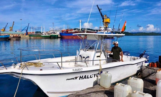 30ft Catamaran Halcyon 3 Fishing In Bengaluru