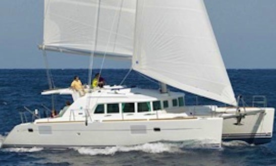 Elegant Lagoon 440 Sailing Catamaran To Cruise Mallorca Coast In Spain