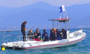 24' RIB "Le Mahue" Diving Trips in Ajaccio, France