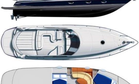 Pershing 37 Motor Yacht for 10 People in Santa Eulària des Riu, Spain