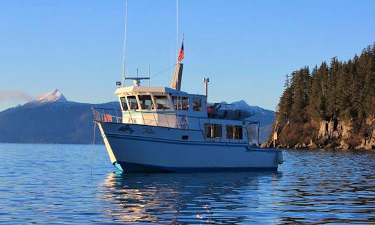 50' Trawler Charter in Whittier, Alaska