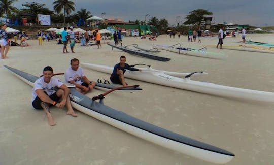 Polynesian Canoe, Va´a, Pr Flamengo, in Rio de Janeiro