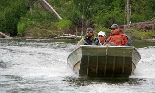 Enjoy Fishing On 17ft Jon Boat In Aniak, Alaska