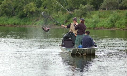 Enjoy Fishing On 17ft Jon Boat In Aniak, Alaska