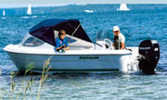 Hire the 4 Person Quicksilver 500 Fish Boat in Großenbrode, Germany